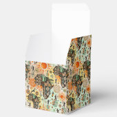 Afrika Kaart Decorative Tribale Elementen Patroon Bedankdoosjes (Geopend)