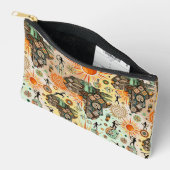 Afrika Kaart Decorative Tribale Elementen Patroon Etui (Open)
