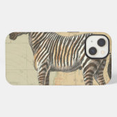 Afrika Kaart en een Zebra iPhone Hoesje (Achterkant horizontaal)