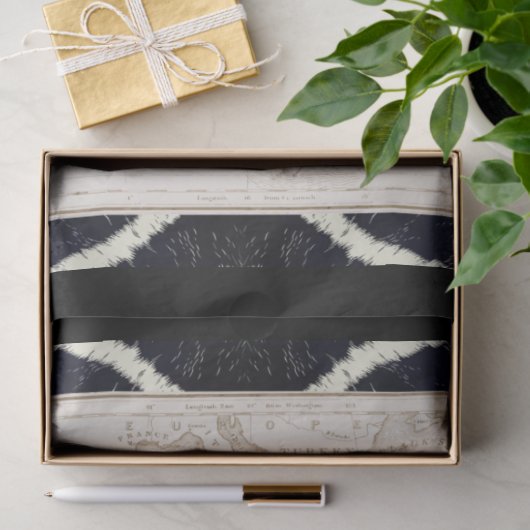 Afrika Kaart Ephemera ontkoppeling Tissuepapier (Geschenk)