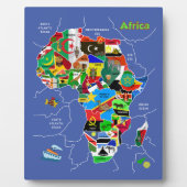 Afrika-kaart Fotoplaat (Voorkant)