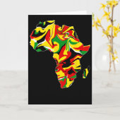 Afrika Kaart Groen Geel Rood Trots Afrikaans Trots (Gele Bloem)