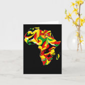 Afrika Kaart Groen Geel Rood Trots Afrikaanse Prid (Gele Bloem)