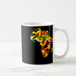 Afrika Kaart Groen Geel Rood Trots Afrikaanse Prid Koffiemok