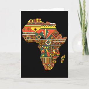 Afrika Kaart Kente Juneteenth Afro-Amerikaans Zwar