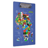 Afrika-kaart Klembord (Rechts)