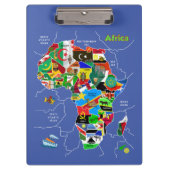 Afrika-kaart Klembord (Voorkant)