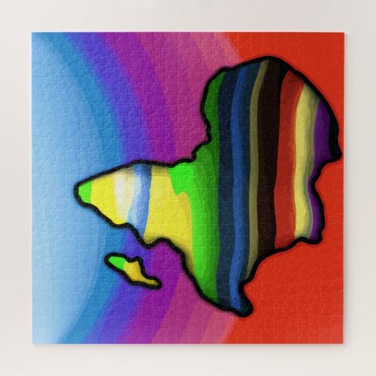 Afrika Kaart kleuren Legpuzzel (Horizontaal)