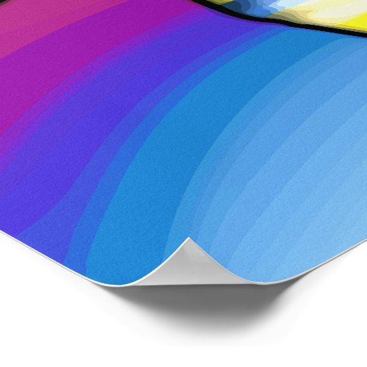 Afrika Kaart kleuren Poster (Hoek)