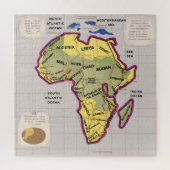 Afrika-kaart Legpuzzel (Verticaal)