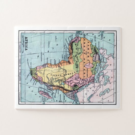 Afrika-kaart Legpuzzel (Horizontaal)