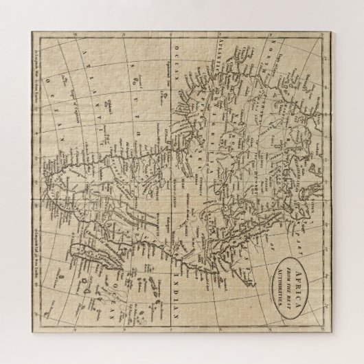  Afrika-kaart Legpuzzel (Horizontaal)