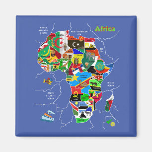 Afrika-kaart Magneet