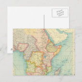 Afrika-kaart met scheepvaartroutes briefkaart (Voorkant / Achterkant)