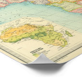 Afrika-kaart met scheepvaartroutes poster (Hoek)