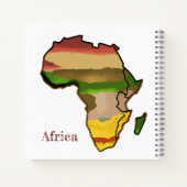 Afrika-kaart Notitieboek (Achterkant)