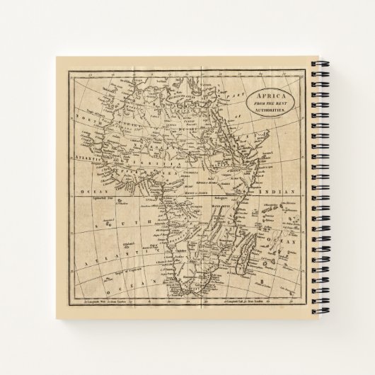  Afrika-kaart Notitieboek (Achterkant)