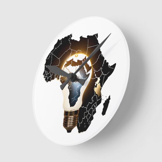 Afrika kaart ontworpen wandklok (Hoek)