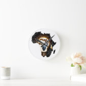 Afrika kaart ontworpen wandklok (Huis)