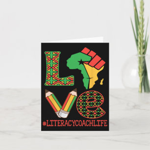 Afrika Kaart Opgeheven Vuist Liefde Geletterdheid