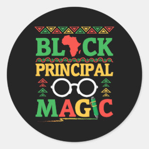 Afrika Kaart Pen Boeken Geschiedenis Maand Zwart P Ronde Sticker