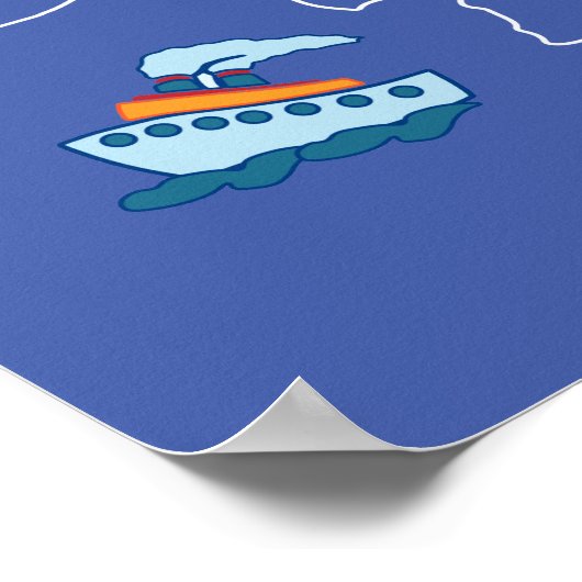 Afrika-kaart Poster (Hoek)