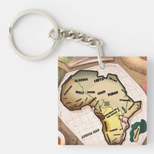 Afrika-kaart Sleutelhanger