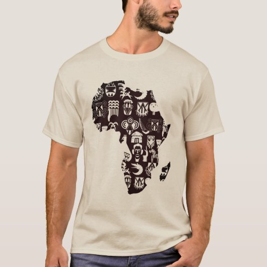 Afrika-kaart T-shirt (Voorkant)