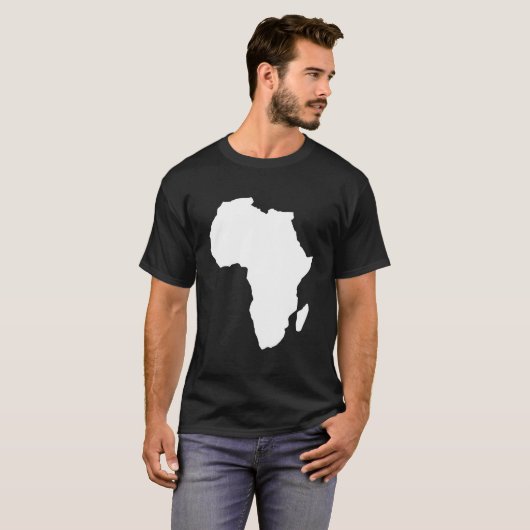 Afrika-kaart T-shirt (Voorkant volledig)