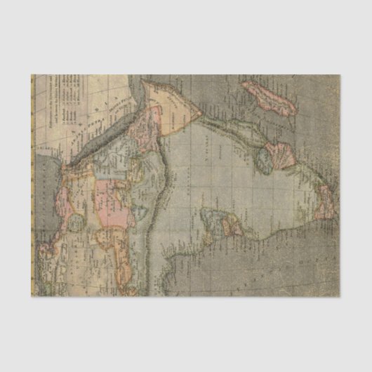  Afrika-kaart Tissuepapier (Voorkant)