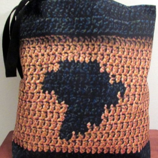 Afrika kaart Unieke textuur hakmes overal op Tote Bag