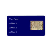 Afrika-kaart van 1660 van Willem Janszoon Blaeu Etiket (Voorkant)