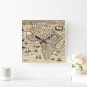  Afrika-kaart van 1660 van Willem Janszoon Blaeu Vierkante Klok (Huis)