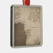 Afrika-kaart van Arrowsmith Metalen Ornament (Rechts)