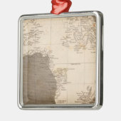 Afrika-kaart van Arrowsmith Metalen Ornament (Links)