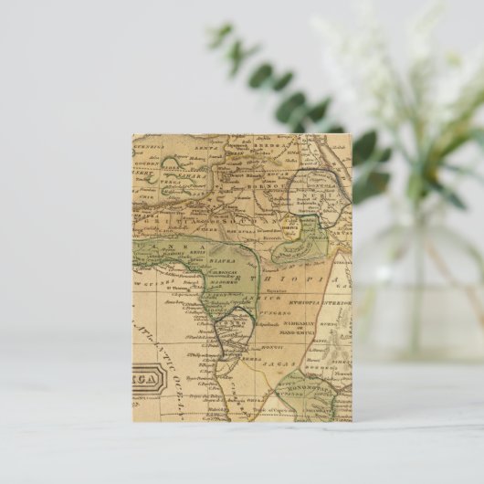 Afrika-kaart van Worcester Briefkaart (Staand voorkant)