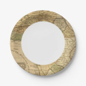 Afrika-kaart van Worcester Papieren Bordje (Voorkant)