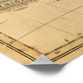 Afrika-kaart van Worcester Poster (Hoek)