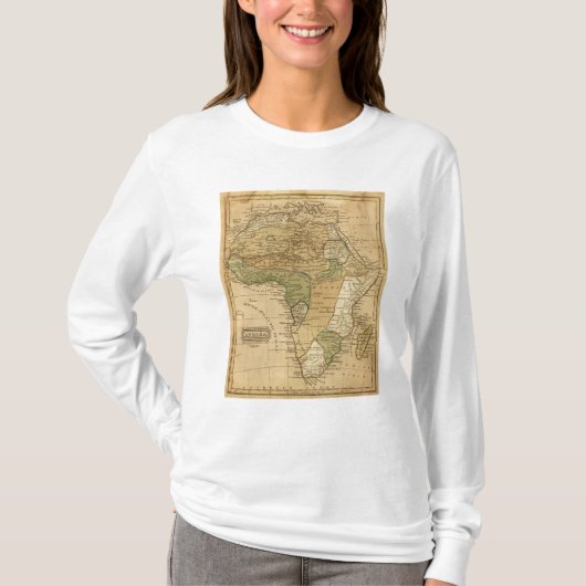 Afrika-kaart van Worcester T-shirt (Voorkant)