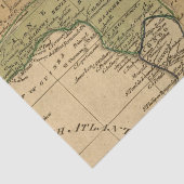 Afrika-kaart van Worcester Tissuepapier (Detail)