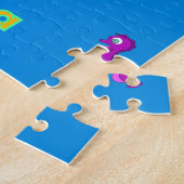 Afrika kaart voor kinderen legpuzzel (Zijkant)