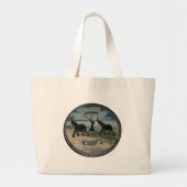 Afrika Kenia Beauful Elegant Wildlife Grote Tote Bag (Voorkant)