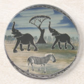 Afrika Kenia Beauful Elegant Wildlife Zandsteen Onderzetter (Voorkant)