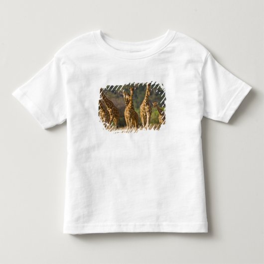Afrika. Kenia. Kudde netgiraffen Kinder Shirts (Voorkant)