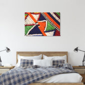 Afrika, Kenia. Maasai-stamkralen Canvas Afdruk (Insitu (Slaapkamer))