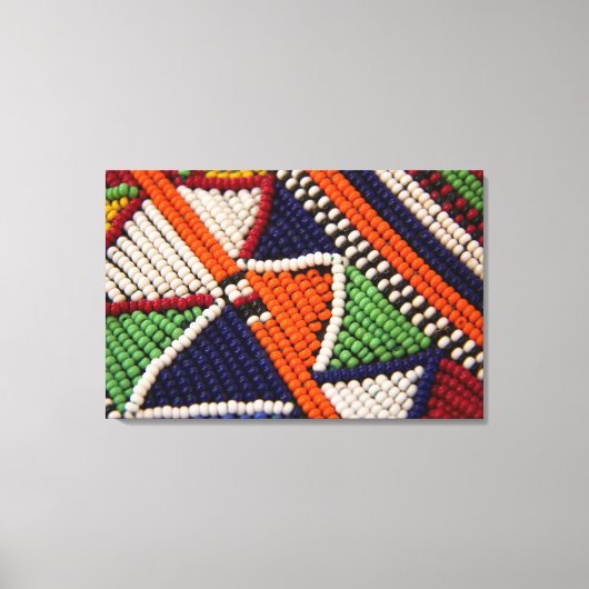 Afrika, Kenia. Maasai-stamkralen Canvas Afdruk (Voorkant)