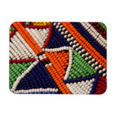 Afrika, Kenia. Maasai Tribal Beads Magneet (Horizontaal)