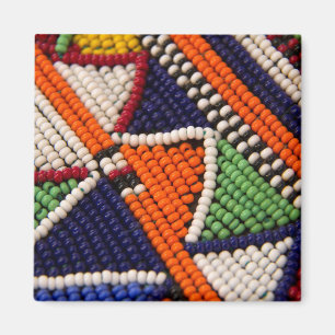 Afrika, Kenia. Maasai Tribal Beads Magneet