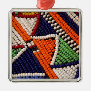 Afrika, Kenia. Maasai Tribal Beads Metalen Ornament