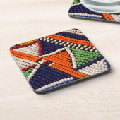 Afrika, Kenia. Maasai Tribal Beads Onderzetter (Linkerzijde)